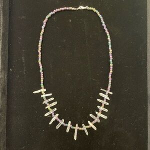 Oil Slick Handmade Crystal Necklace